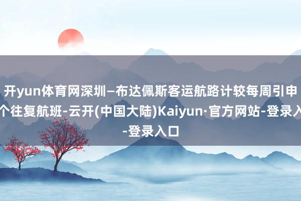 开yun体育网　　深圳—布达佩斯客运航路计较每周引申两个往复航班-云开(中国大陆)Kaiyun·官方网站-登录入口